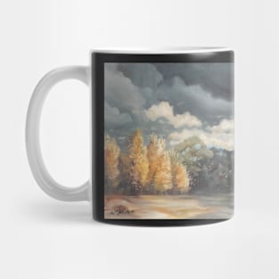 Birch trees in Benton County. Mug